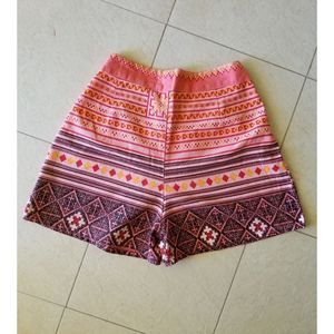 Coral Printed Festival Shorts